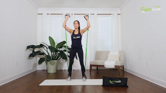 Total Body Workout at Home: Squat and Overhead Press - Handles